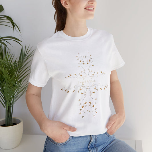 Bohemian Floral Unisex Tee, Casual Graphic T-shirt, Gift for Nature Lovers, Summer Outfit, Eco-friendly Apparel, Everyday Wea