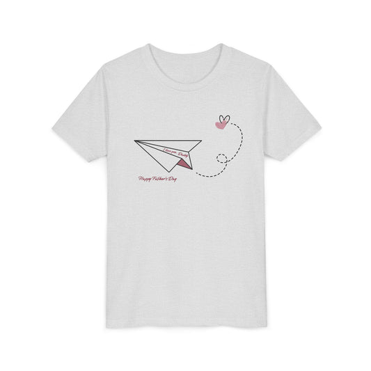 Daddy’s Little Girl – Limited Edition Kids Tee for Father’s Day, Unique Gift for Daughters, Heart and Paper Airplane Design Tee